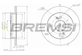 BREMSI CD7793S - B. DISC OPEL, HYUNDAI, KIA