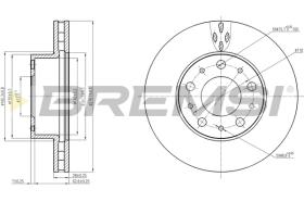 BREMSI CD7800V - B. DISC FIAT, PEUGEOT, CITROEN