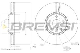 BREMSI CD7801V - B. DISC VOLVO