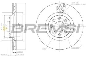 BREMSI CD7804S - B. DISC OPEL, VAUXHALL, CHEVROLET