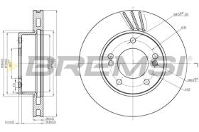 BREMSI CD7810V - B. DISC SSANGYONG