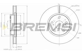BREMSI CD7814V - B. DISC LEXUS