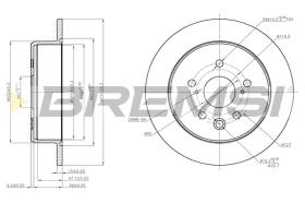 BREMSI CD7815S - B. DISC LEXUS
