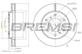 BREMSI CD7818V - B. DISC FIAT, MITSUBISHI