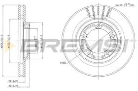 BREMSI CD7822V - B. DISC HYUNDAI, MITSUBISHI