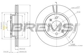 BREMSI CD7840V - B. DISC HYUNDAI
