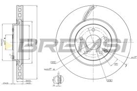 BREMSI CD7856V - B. DISC MERCEDES-BENZ