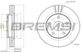 BREMSI CD7859V - B. DISC TOYOTA