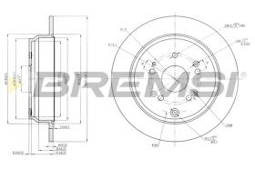 BREMSI CD7860S - B. DISC HONDA