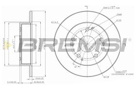 BREMSI CD7861S - B. DISC HONDA