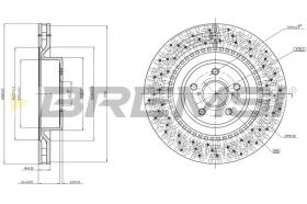 BREMSI CD7862V - B. DISC LEXUS
