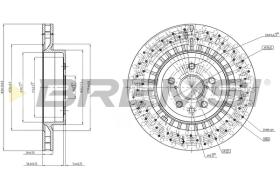 BREMSI CD7863V - B. DISC LEXUS