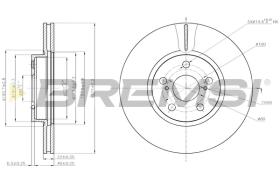 BREMSI CD7865V - B. DISC TOYOTA, SUBARU