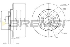 BREMSI CD7866S - B. DISC TOYOTA