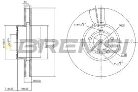 BREMSI CD7867V - B. DISC BMW