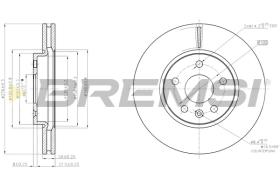 BREMSI CD7869V - B. DISC OPEL, VAUXHALL, CHEVROLET