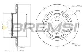 BREMSI CD7871S - B. DISC OPEL, VAUXHALL, CHEVROLET