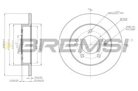 BREMSI CD7874S - B. DISC KIA, HYUNDAI