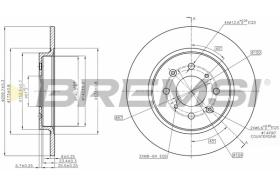BREMSI CD7876S - B. DISC HONDA