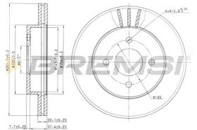 BREMSI CD7885V - B. DISC NISSAN