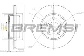 BREMSI CD7886V - B. DISC TOYOTA