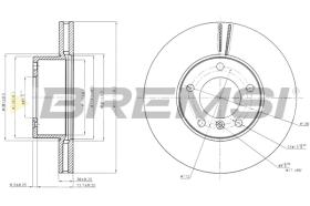 BREMSI CD7891V - B. DISC MERCEDES-BENZ, PUCH