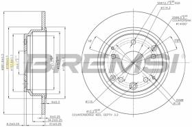 BREMSI CD7894S - B. DISC HONDA