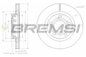 BREMSI CD7896V - B. DISC AUDI
