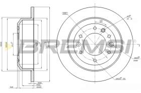 BREMSI CD7901S - B. DISC KIA