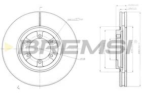 BREMSI CD7902V - B. DISC HYUNDAI