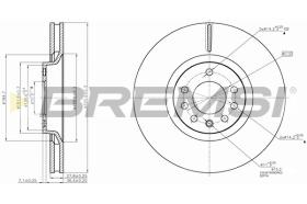 BREMSI CD7904V - B. DISC OPEL, VAUXHALL