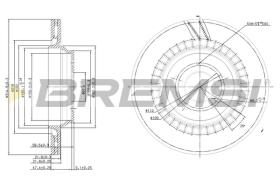 BREMSI CD7906V - B. DISC MERCEDES-BENZ