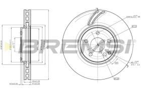 BREMSI CD7908V - B. DISC MERCEDES-BENZ