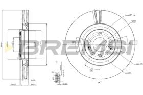 BREMSI CD7909V - B. DISC OPEL, SAAB, CADILLAC