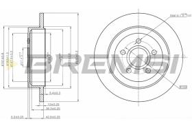 BREMSI CD7911S - B. DISC CHRYSLER