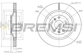 BREMSI CD7935V - B. DISC VW, AUDI, BENTLEY