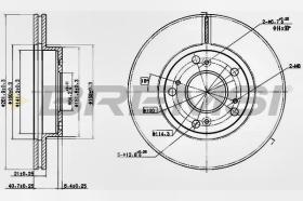 BREMSI CD7939V - B. DISC HONDA