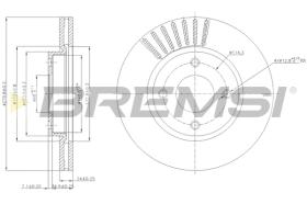 BREMSI CD7940V - B. DISC NISSAN
