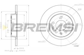 BREMSI CD7943S - B. DISC OPEL