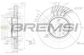 BREMSI CD7957VLS - B. DISC LEXUS