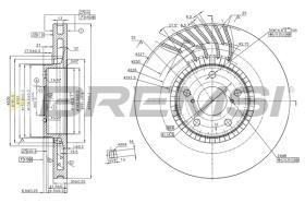BREMSI CD7957VRD - B. DISC LEXUS