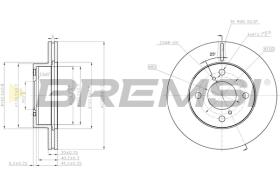 BREMSI CD7960V - B. DISC NISSAN, SUZUKI