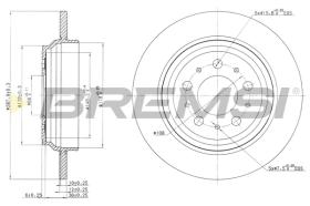 BREMSI CD7964S - B. DISC VOLVO