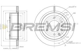 BREMSI CD7965V - B. DISC MITSUBISHI