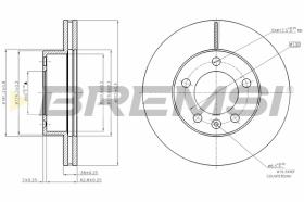 BREMSI CD7974V - B. DISC RENAULT, NISSAN, OPEL