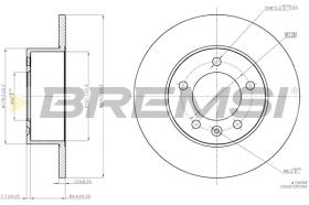 BREMSI CD7975S - B. DISC RENAULT, NISSAN, OPEL