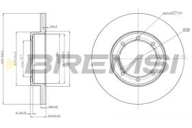 BREMSI CD7977S - B. DISC RENAULT, NISSAN, OPEL