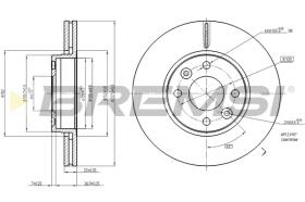 BREMSI CD7978V - B. DISC MERCEDES-BENZ, RENAULT, DACIA