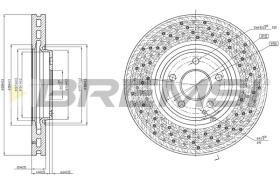 BREMSI CD7981VRD - B. DISC MERCEDES-BENZ