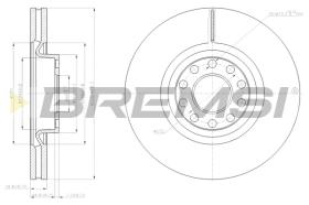 BREMSI CD7983V - B. DISC AUDI